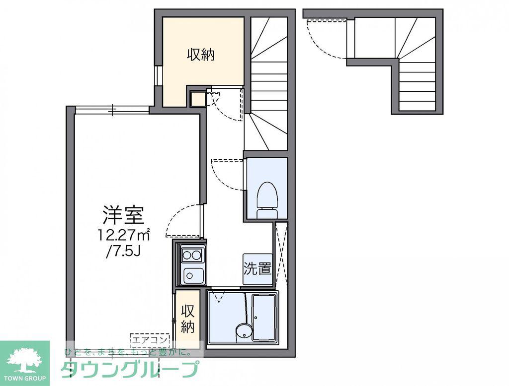 レオネクストTRII(1K/2階)の間取り写真