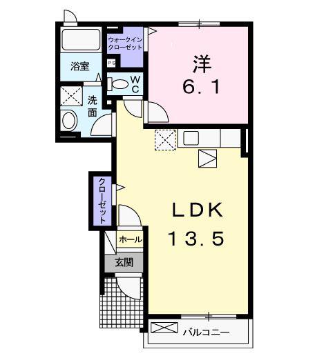 フォーシーズンIII(1LDK/1階)の間取り写真