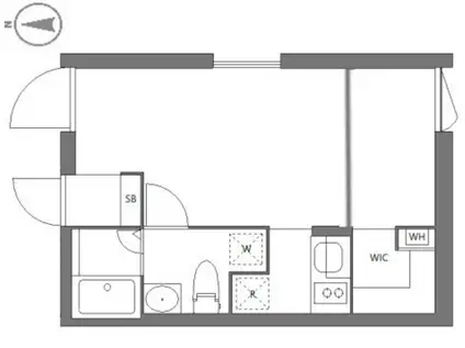 フラッフィー落合南長崎(1DK/1階)の間取り写真