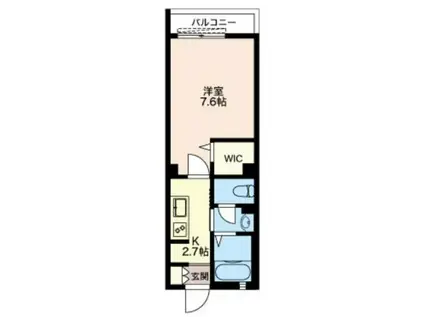 メゾン ド ジュン(1K/1階)の間取り写真