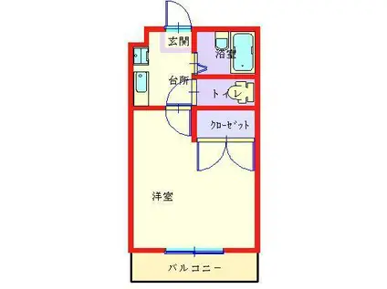 アベニューA(1K/3階)の間取り写真