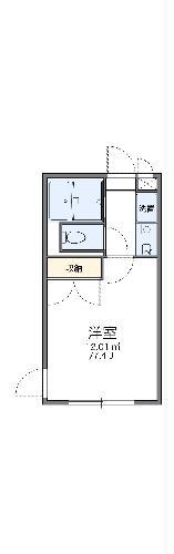 レオパレスOZAKI(1K/1階)の間取り写真