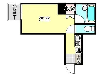 ルエメゾンロワール西公園II(ワンルーム/4階)の間取り写真