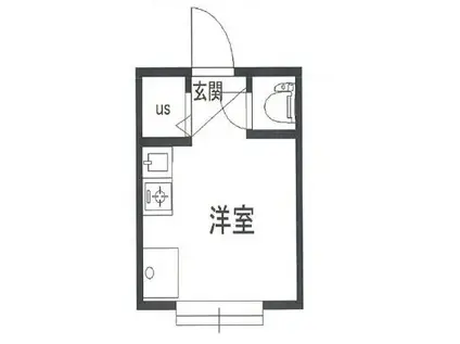 アーバンプレイス明大前(ワンルーム/1階)の間取り写真