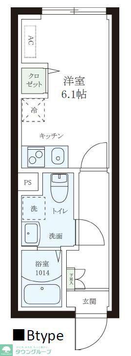 レピュア本郷レジデンス(1K/B1階)の間取り写真