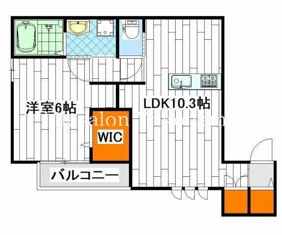 PLAISIRVII(1LDK/2階)の間取り写真
