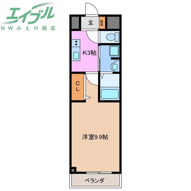 MS II(1K/1階)の間取り写真