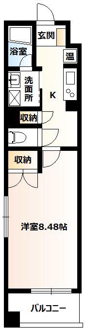 AXIA B.L.D(1K/4階)の間取り写真