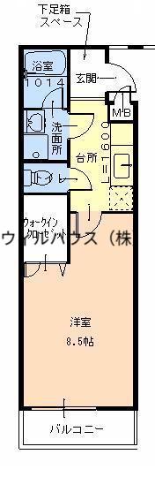 フジパレス シュリット(1K/1階)の間取り写真