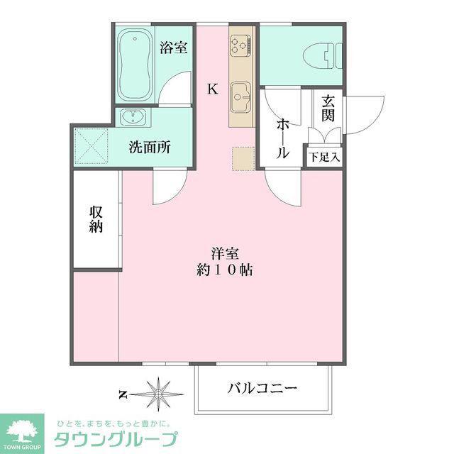 アルファポート中野坂上(ワンルーム/3階)の間取り写真