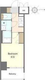 S-RESIDENCE名駅北ALESIA(1K/2階)の間取り写真