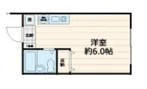 グレスト国分寺I(ワンルーム/2階)の間取り写真