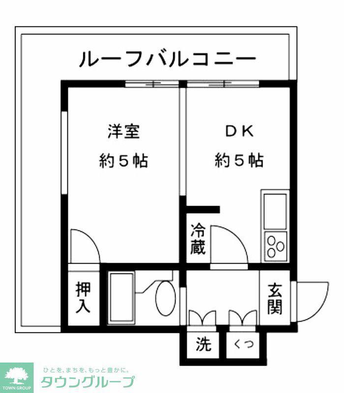 レクセル荻窪(1DK/4階)の間取り写真