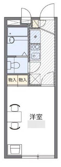 レオパレスコスモ(1K/2階)の間取り写真