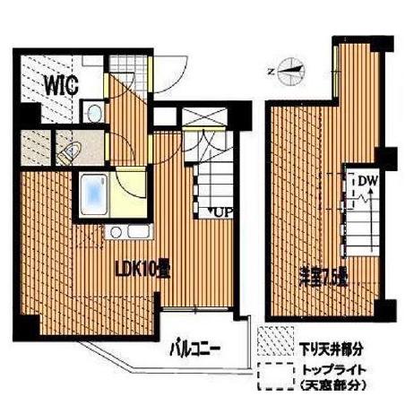 リクエスト秋葉原(1LDK/7階)の間取り写真