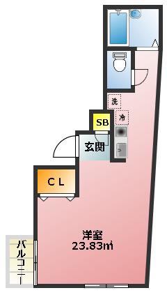 プルミエル池袋(ワンルーム/4階)の間取り写真
