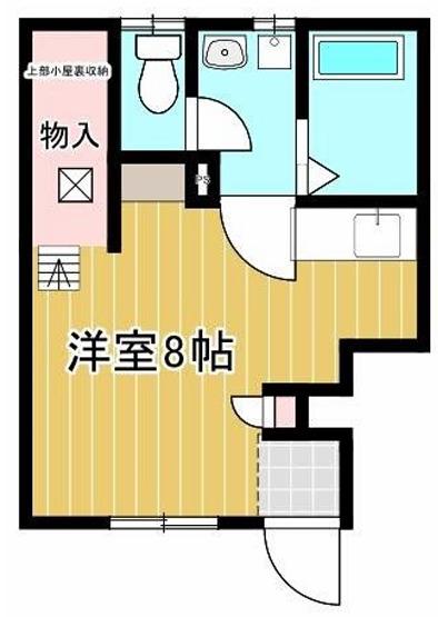 パークガーデン海塚(ワンルーム/1階)の間取り写真