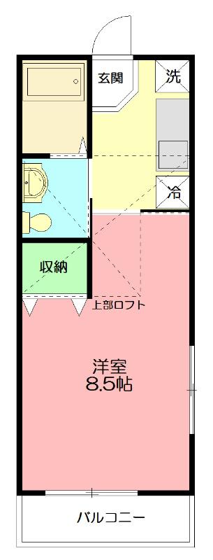アネシス(1K/1階)の間取り写真