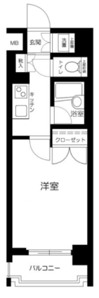 パレステュディオ日本橋東(1K/3階)の間取り写真