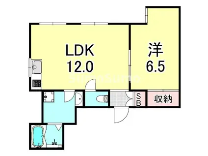 コースト須磨浦(1LDK/1階)の間取り写真