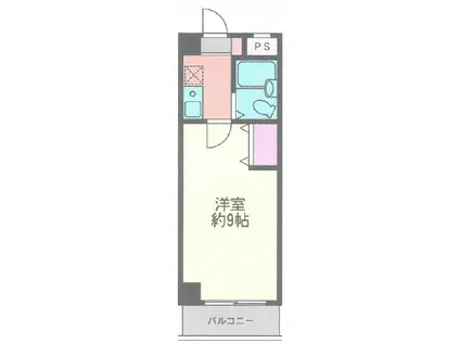 永野ハイツ(1K/5階)の間取り写真