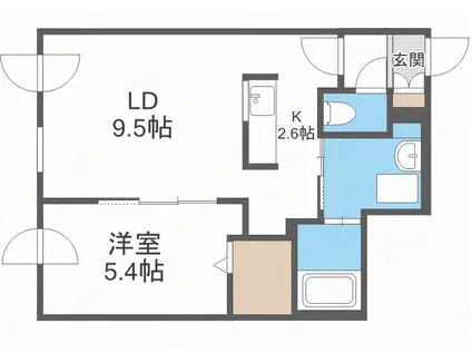 PREMIER-IST N.43(1LDK/5階)の間取り写真