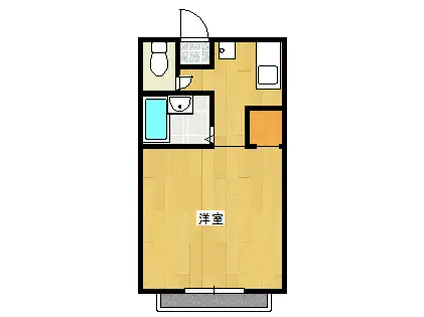 アートハビテーション川島(1K/2階)の間取り写真