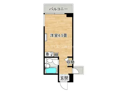 メゾンエルム(ワンルーム/6階)の間取り写真