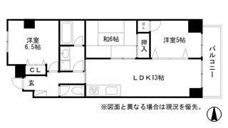ブルー・エス(3LDK/3階)の間取り写真