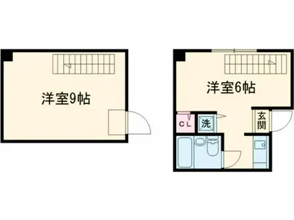 NEWSTORKAPARTMENT禁野本町(ワンルーム/1階)の間取り写真
