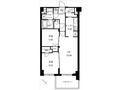 ザ・ケンジントン・レジデンスときわ台(2SLDK/4階)の間取り写真