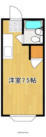 メゾンパル(ワンルーム/2階)の間取り写真