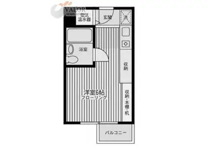 ラフォルテ町田(ワンルーム/2階)の間取り写真