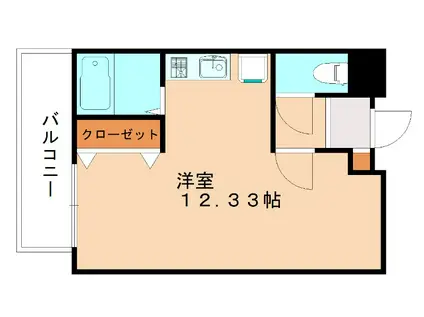 第IIIコーポあけみ(ワンルーム/2階)の間取り写真