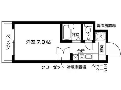 MS CUBE(1K/3階)の間取り写真