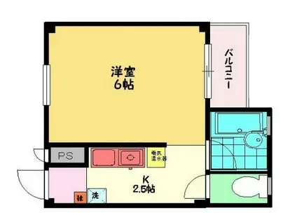 MARRON TERRASSE下北沢(1K/2階)の間取り写真