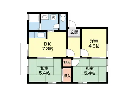 フレグランス神前(3DK/2階)の間取り写真