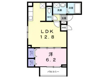 エルグ3(1LDK/3階)の間取り写真