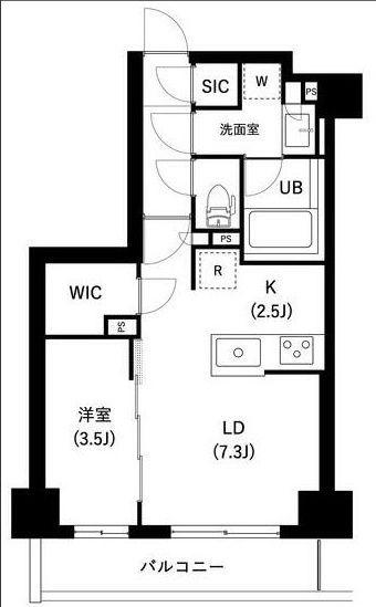 ザ・レジデンス三ノ輪II(1LDK/4階)の間取り写真