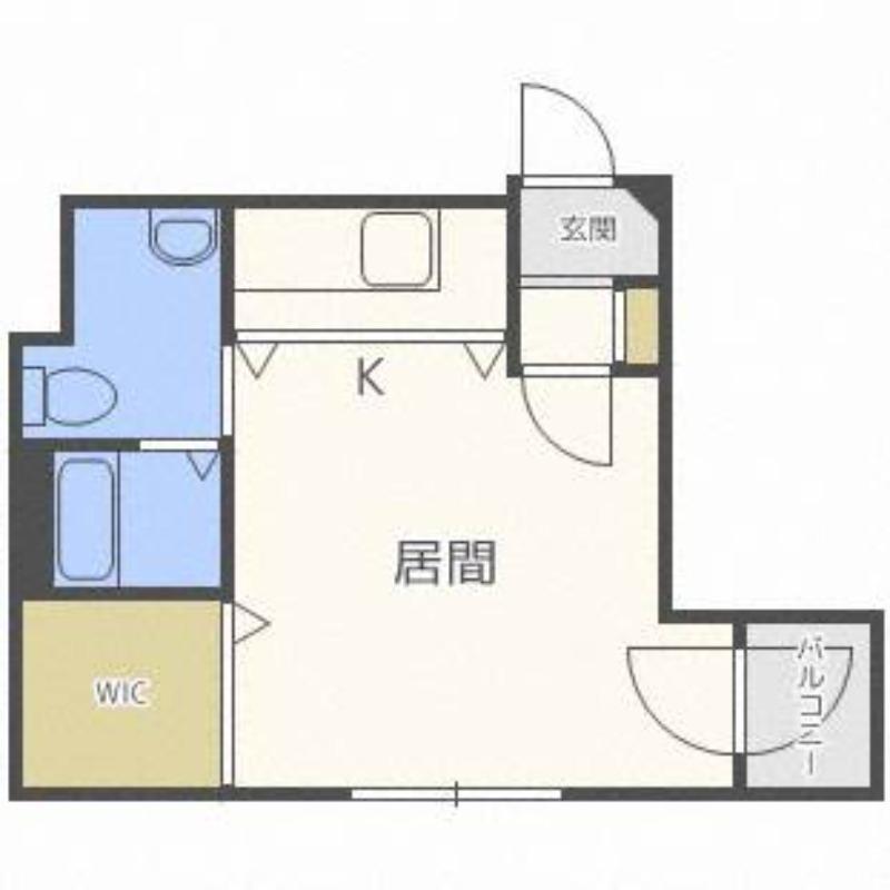 PRESTIGE SAPPORO(1K/4階)の間取り写真