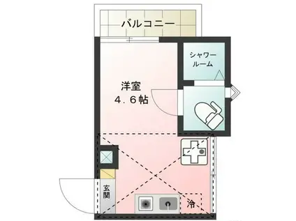 GLANZ金町(ワンルーム/2階)の間取り写真