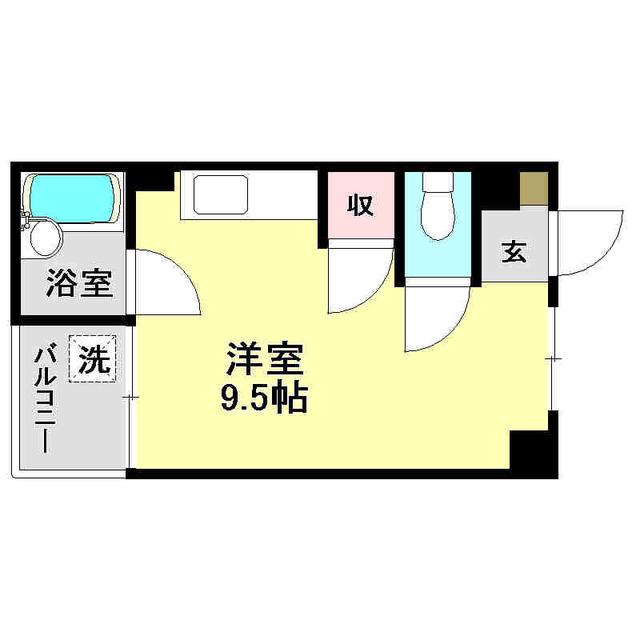ノースリバーI(ワンルーム/3階)の間取り写真