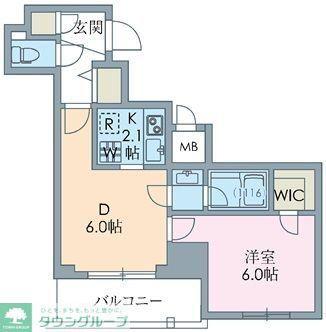 HF八王子レジデンス(1DK/8階)の間取り写真
