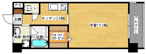ロイヤルシャトー大須(1K/3階)の間取り写真