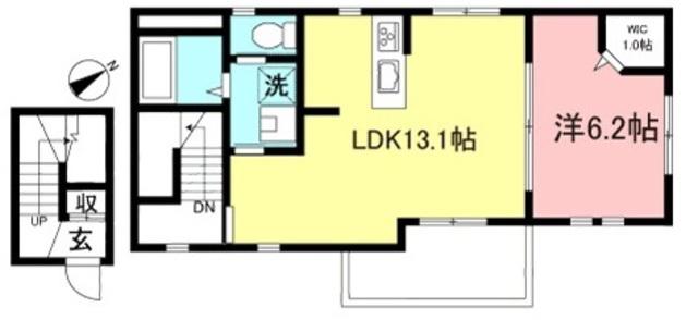 アーバンプラザC(1LDK/2階)の間取り写真