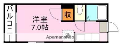 アビターレ新屋敷(ワンルーム/4階)の間取り写真