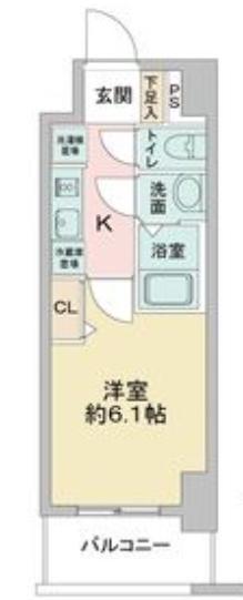 アステリ鶴舞エーナ(1K/3階)の間取り写真