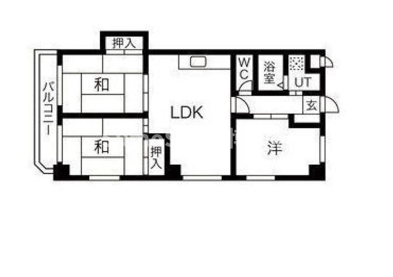 アーバニー大賀(3LDK/7階)の間取り写真