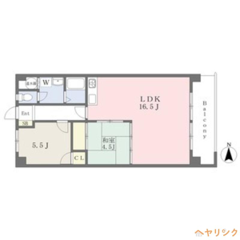 ニューコーポ植田II(2LDK/3階)の間取り写真