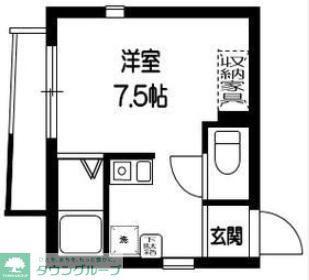 サンライズカーサ南大塚(ワンルーム/1階)の間取り写真